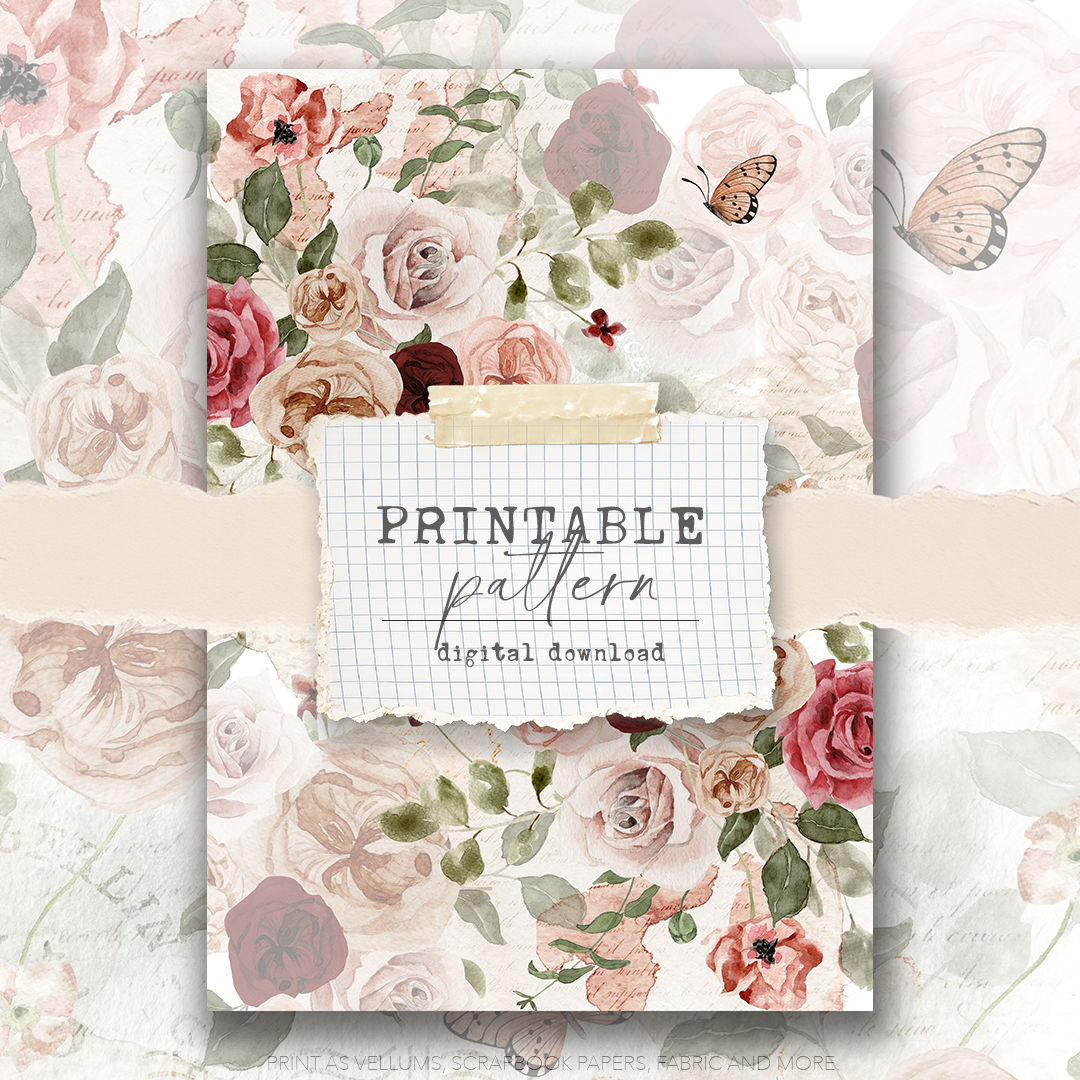 Digital Download - Printable Paper/Vellum (Quiet Corners)
