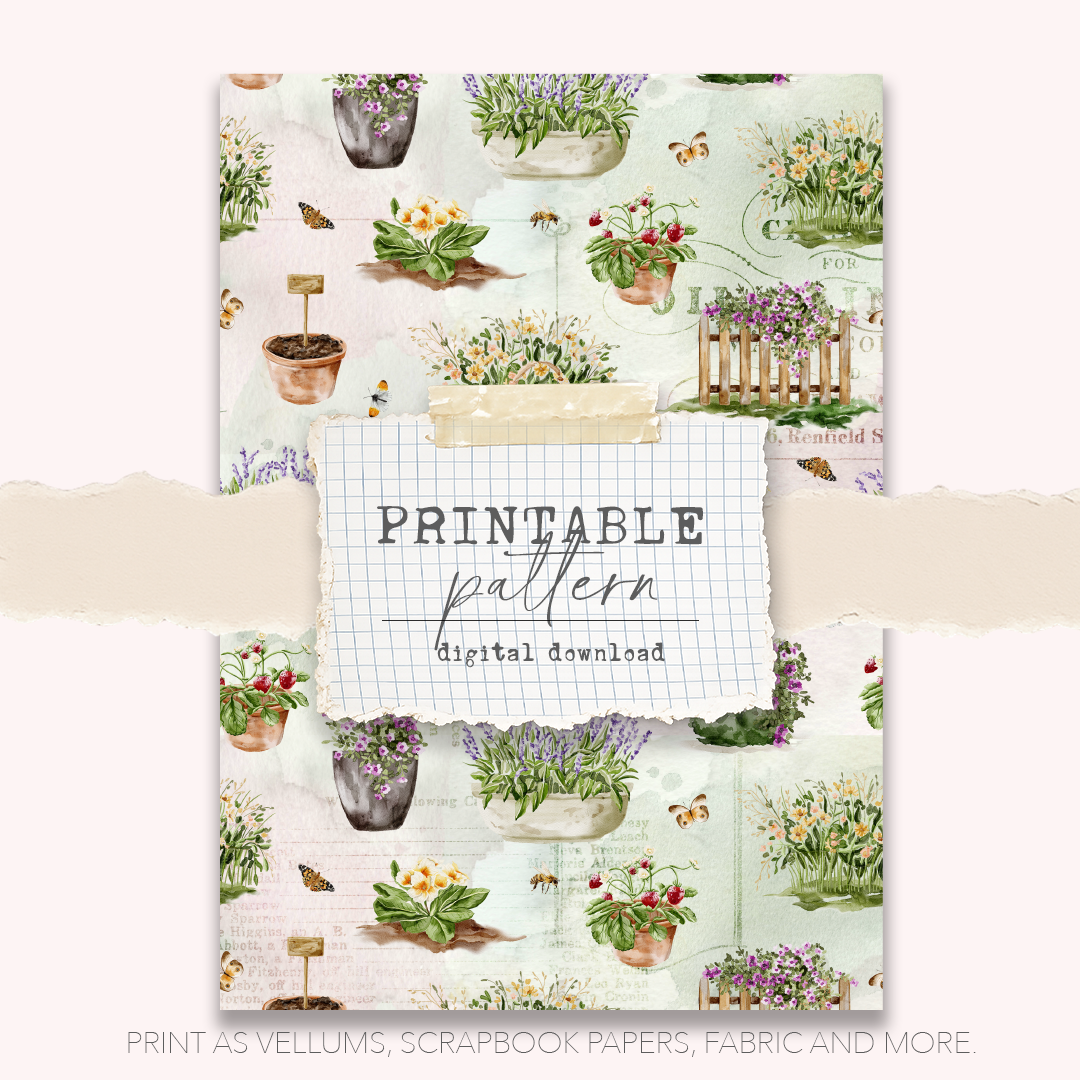 Digital productDigital Download - Printable Paper/Vellum (Wildwood Wonders 1)