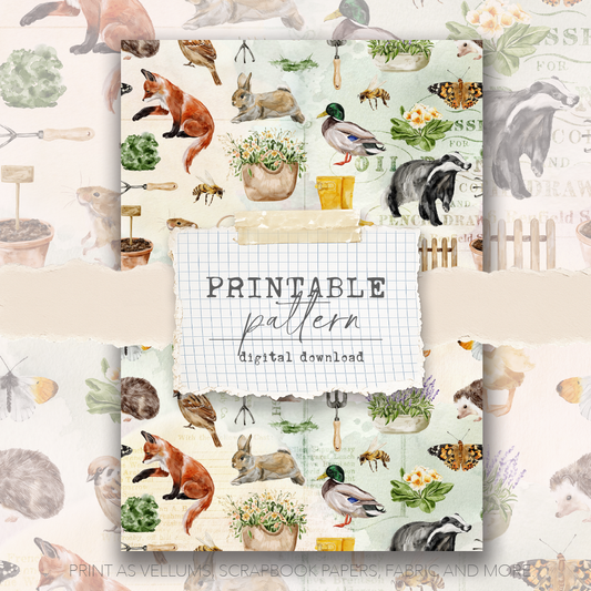Digital Download - Printable Paper/Vellum (Wildwood Wonders 2)