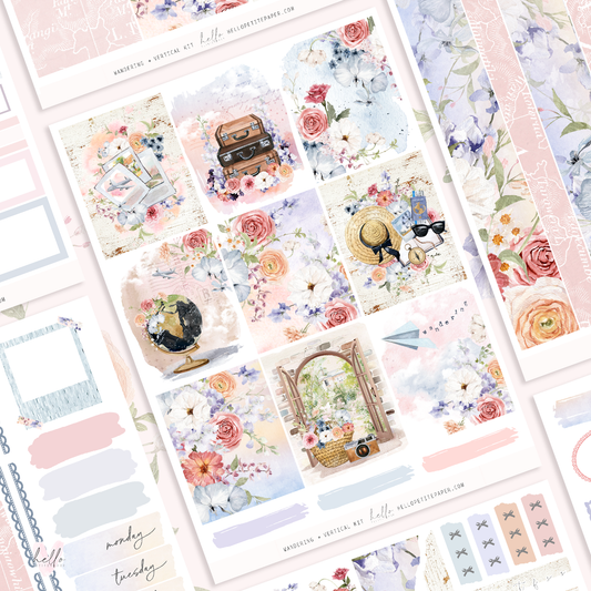 Wandering  -  planner sticker kit