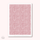 Washi paper - WARM Gingham collection | tearable washi sheet (select your design)