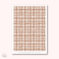Washi paper - WARM Gingham collection | tearable washi sheet (select your design)