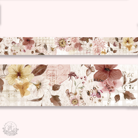 Soft Blooms 15mm washi tape