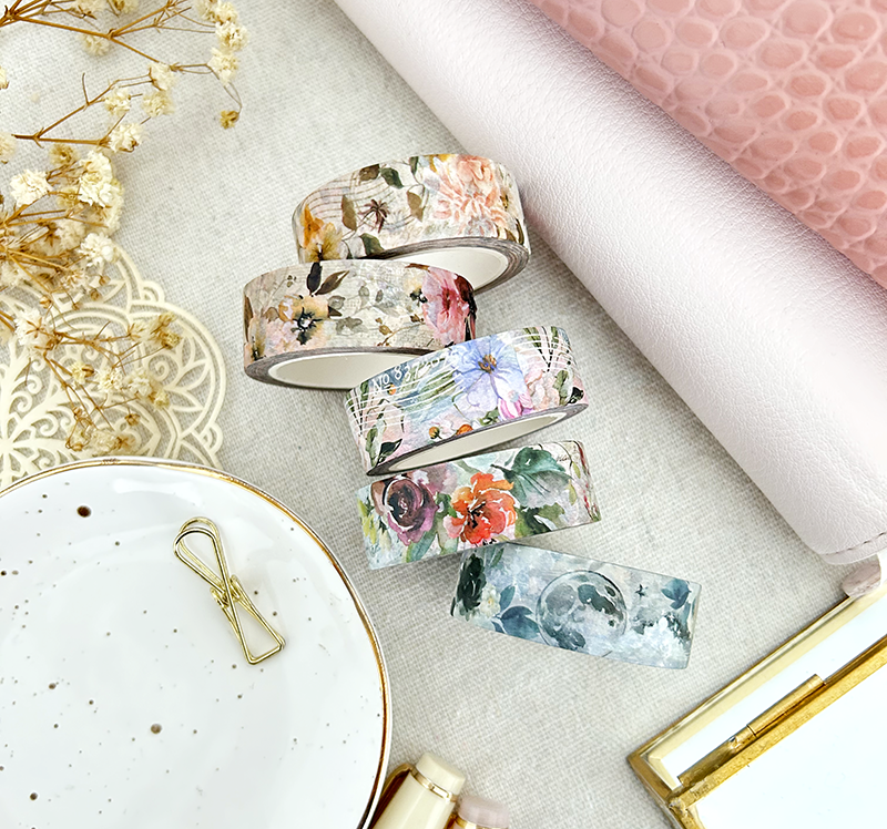 Where flowers bloom 15mm washi tape