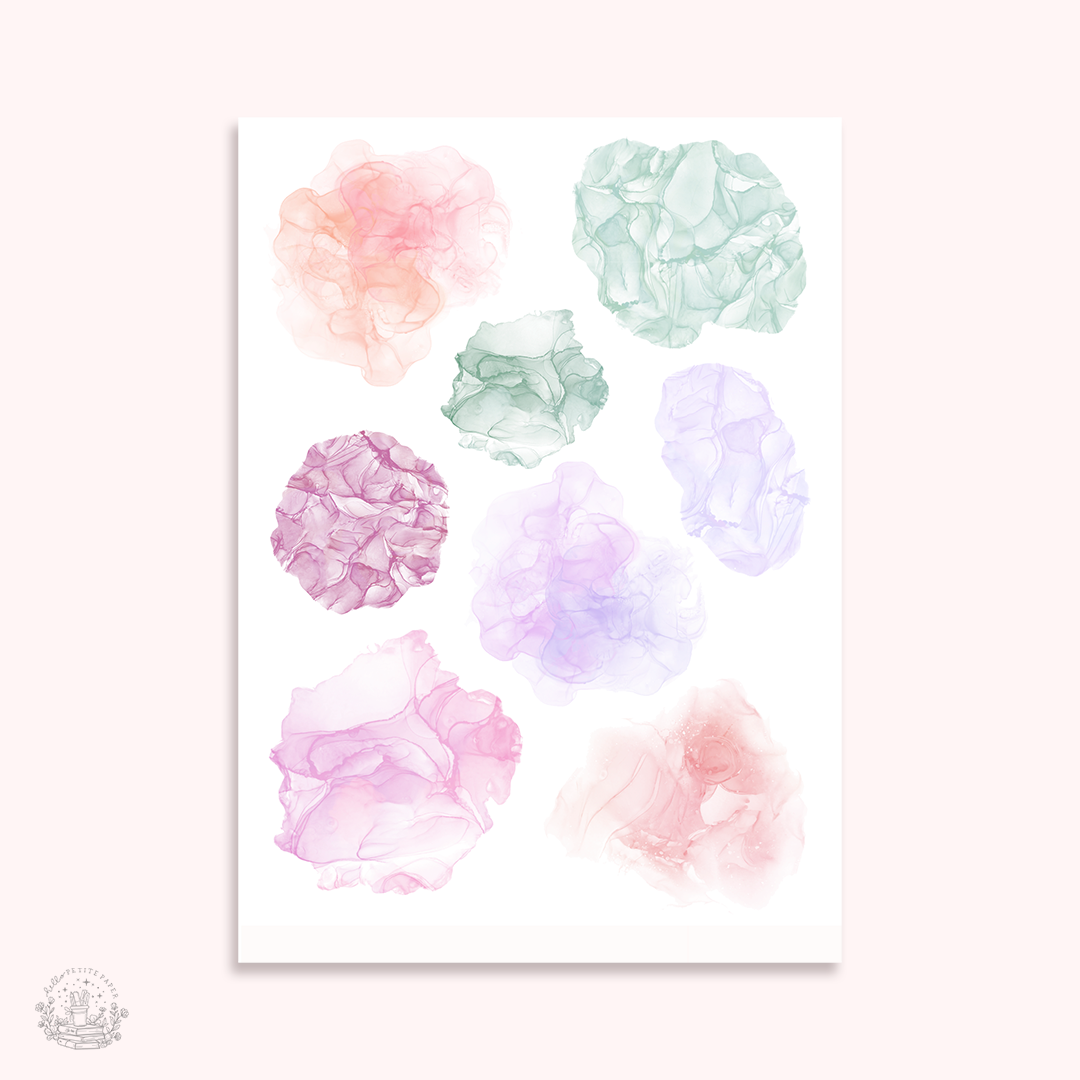 Where Flowers Bloom - Alcohol ink swatches