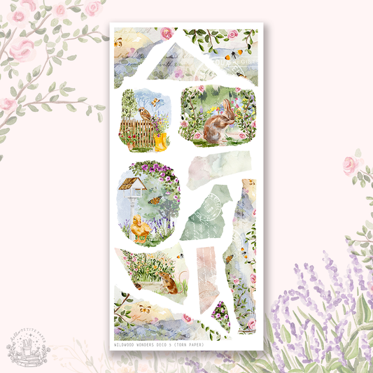 Wildwood Wonders  - Deco stickers 5 (torn papers)