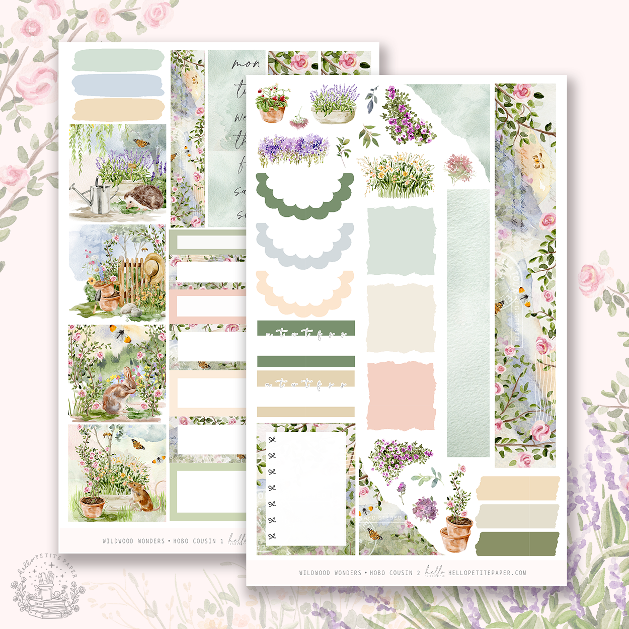 Wildwood Wonders -  Hobonichi Cousin Sticker Kit