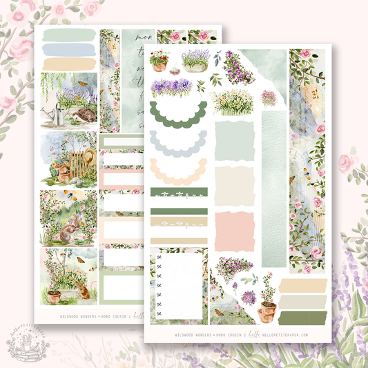 Wildwood Wonders -  Hobonichi Cousin Sticker Kit