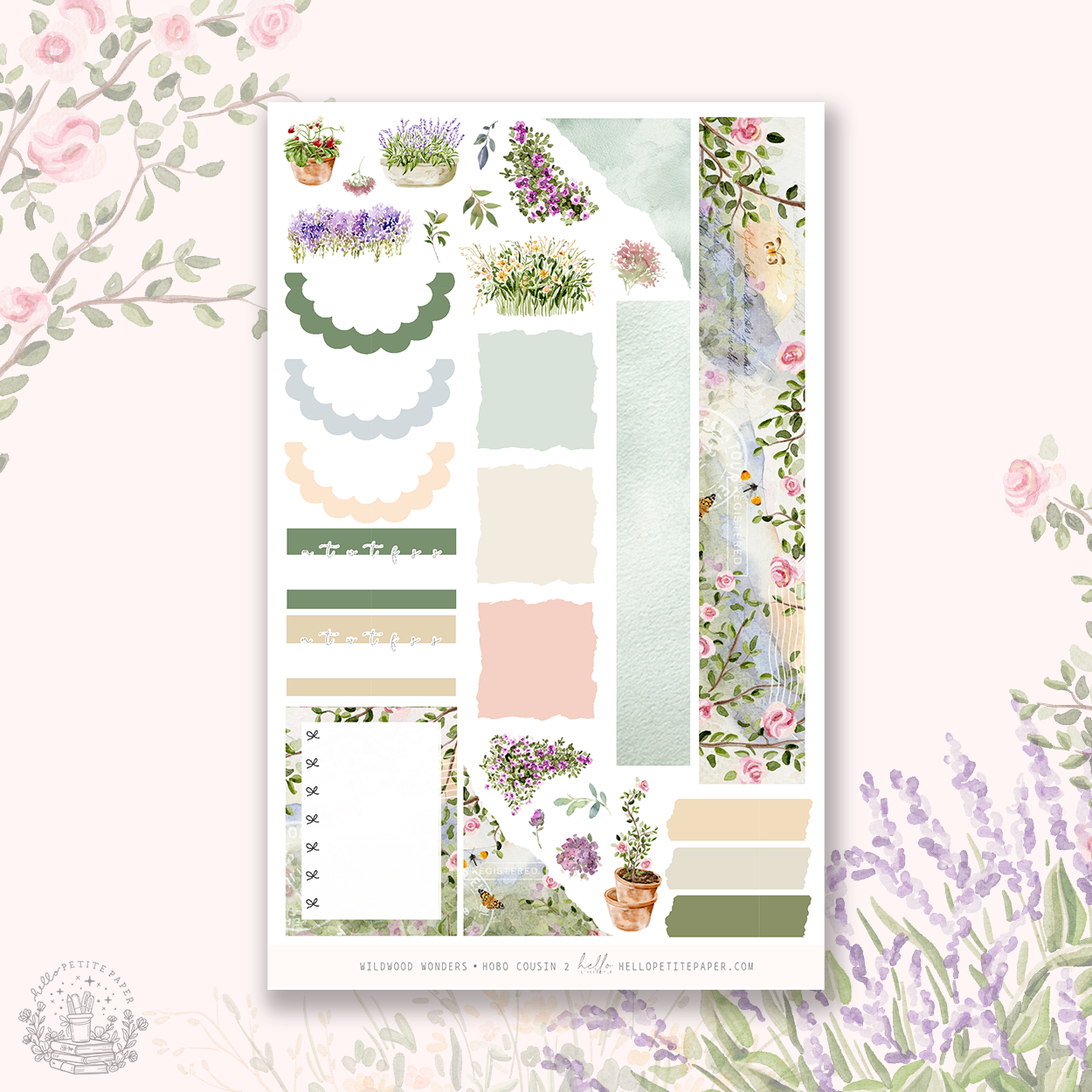 Wildwood Wonders -  Hobonichi Cousin Sticker Kit