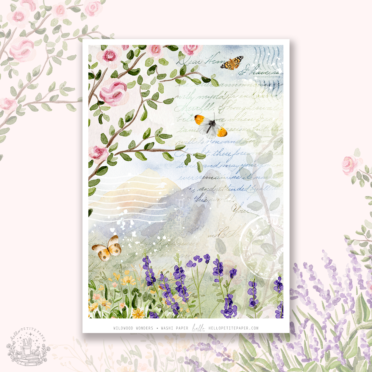 Wildwood Wonders - tearable washi sticker sheet