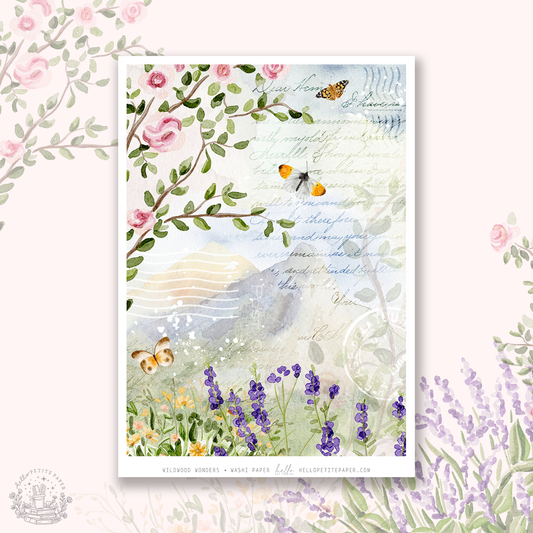 Wildwood Wonders - tearable washi sticker sheet