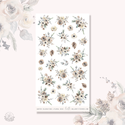 Winter Celebration - deco planner stickers