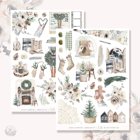 Winter Celebration  - Journaling Sticker Kit