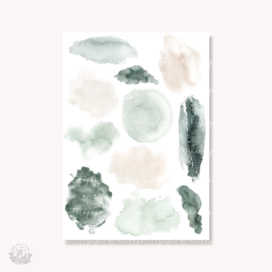 Winter Celebration - Watercolor Swatches