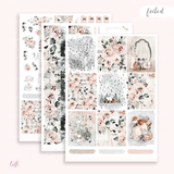 Winter Cottage - FOILED KIT - premium matte paper sticker kit