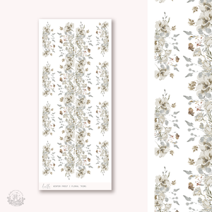 Winter Frost  - floral trims | planner stickers