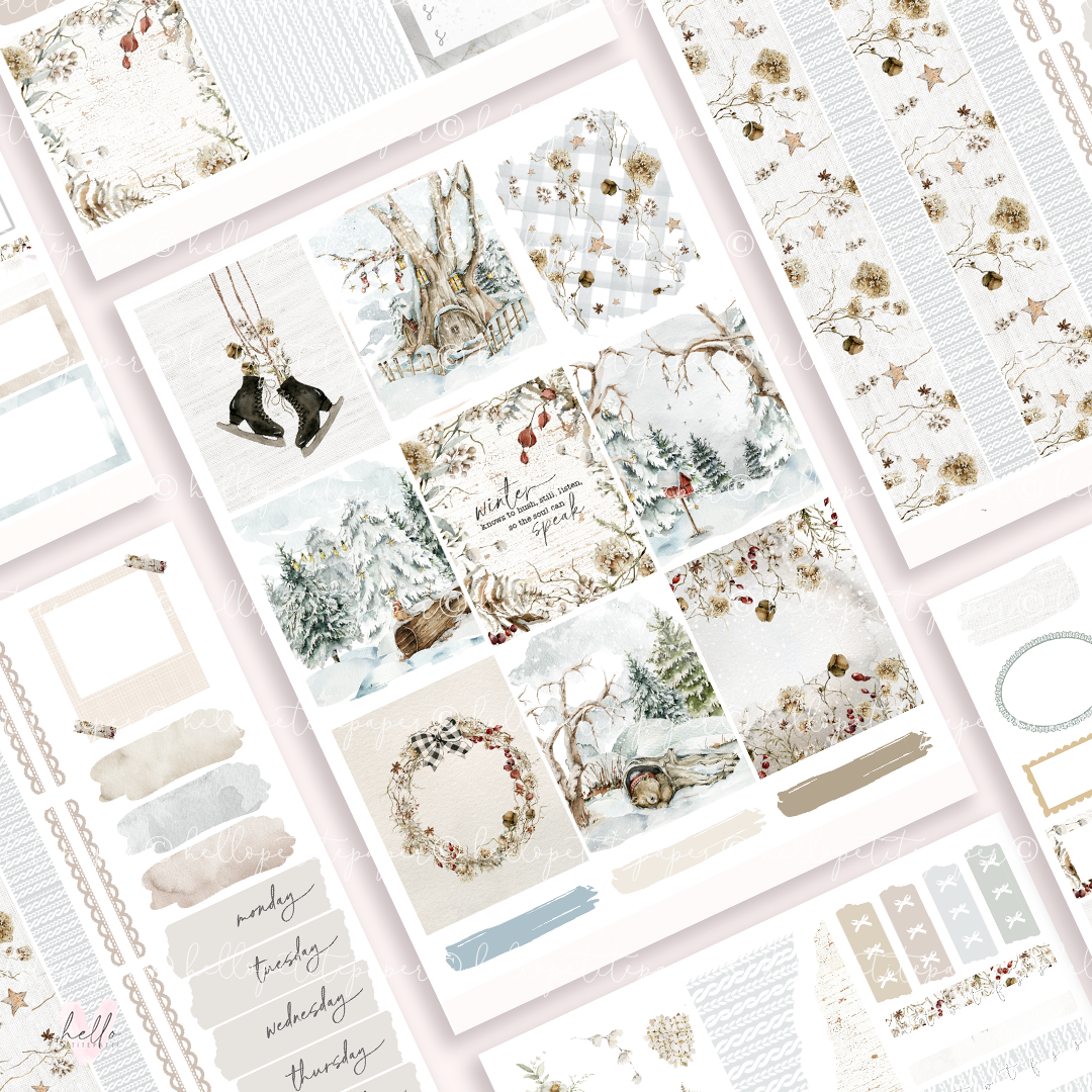 Winter Wonderland -  planner sticker kit