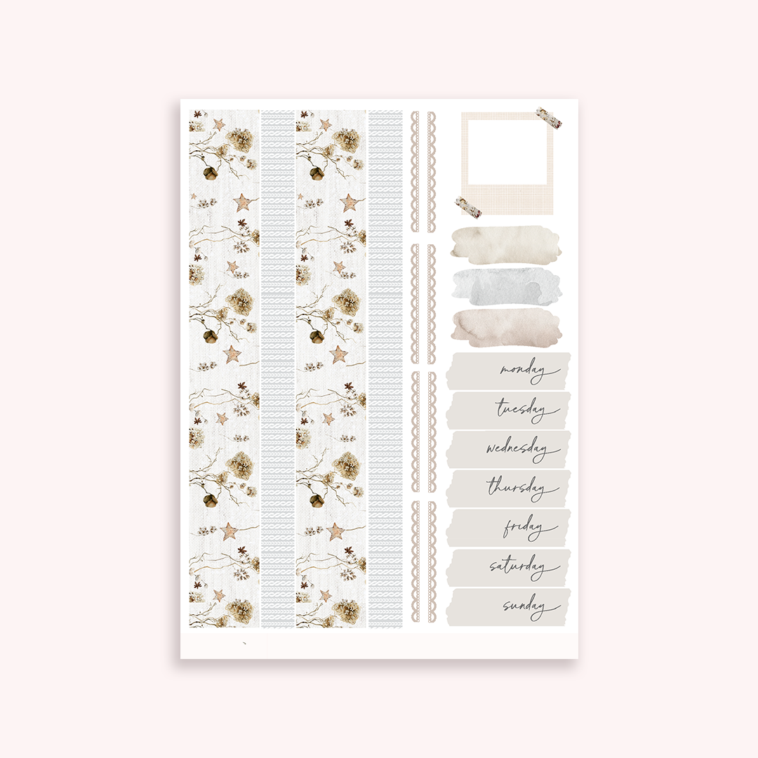 Winter Wonderland -  planner sticker kit