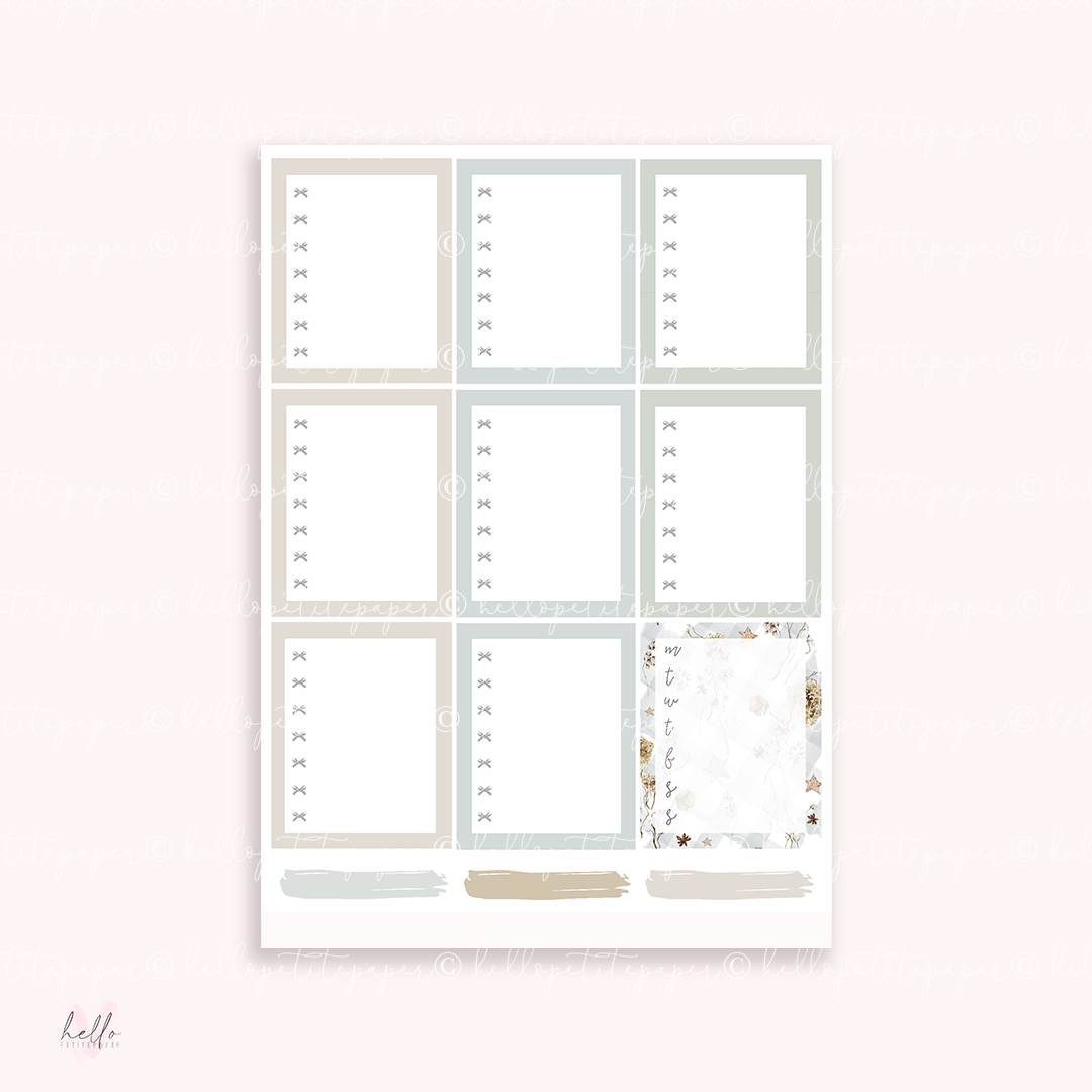 Winter Wonderland  - FOILED KIT - premium matte paper sticker kit