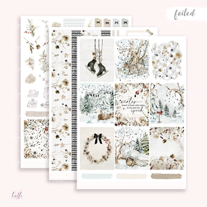 Winter Wonderland  - FOILED KIT - premium matte paper sticker kit