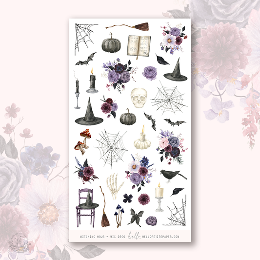 Witching Hour  - MIX deco, planner stickers