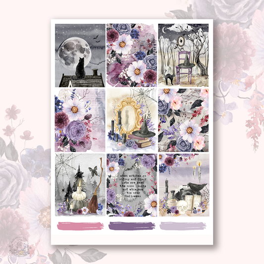 Printable stickers - Witching Hour Sticker kit (set of 4)