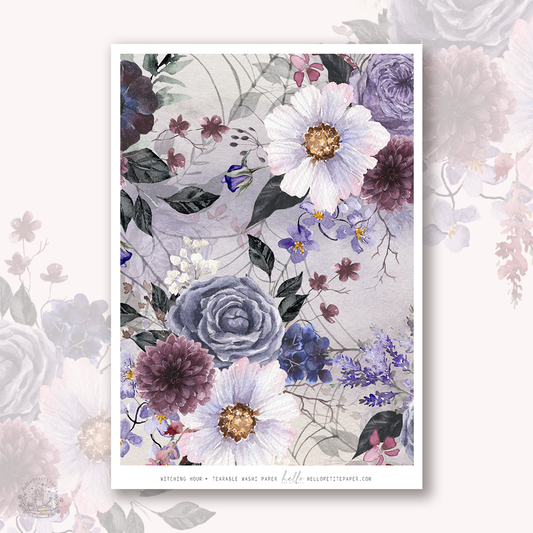 Witching Hour | tearable washi sheet (1 sheet)