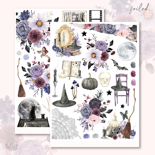 Witching Hour  - FOILED Journaling Sticker Kit