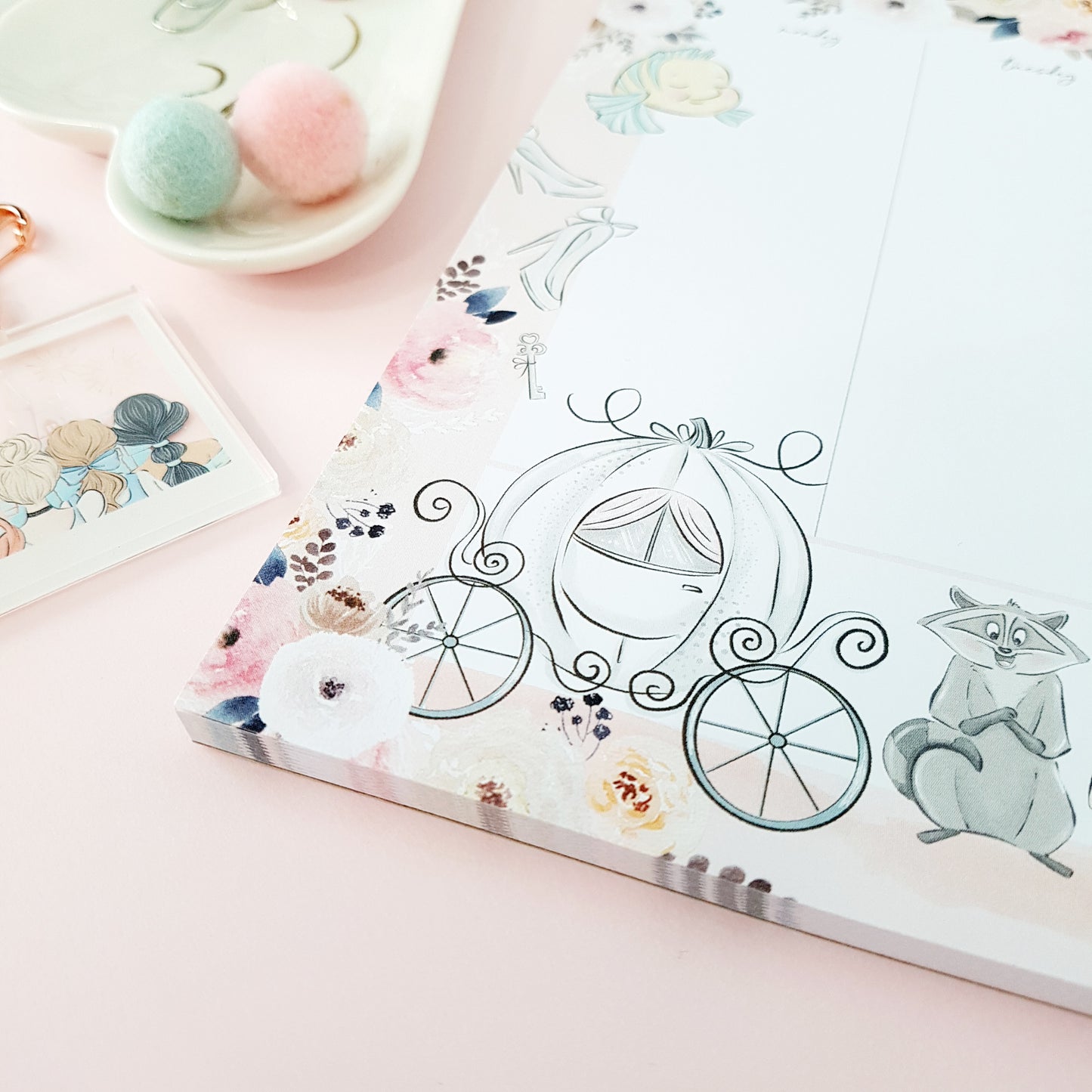 A4 desk notepad - magical world