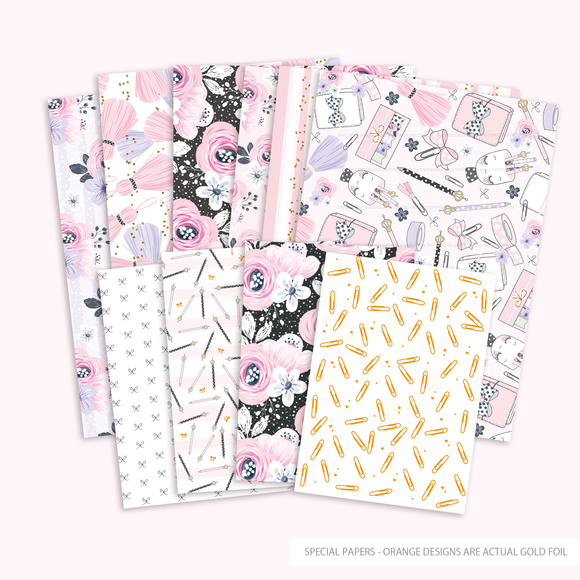 Planner Girl paper collection - LIMITED EDITION - 10  | gold foil