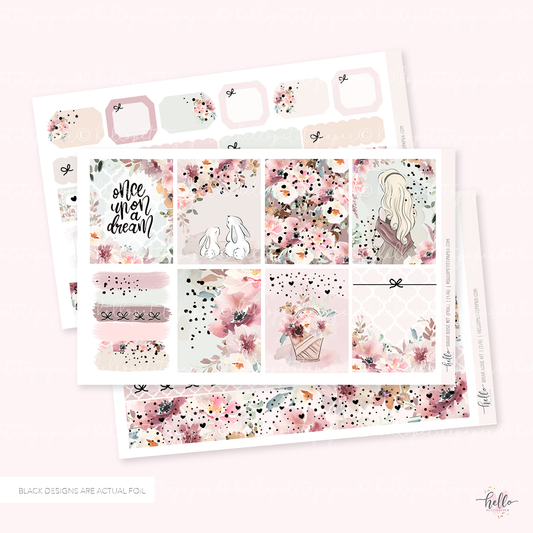 FOILED Briar Rose  - sticker kit (gold foil)