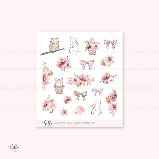 Briar Rose - Kit deco, planner stickers