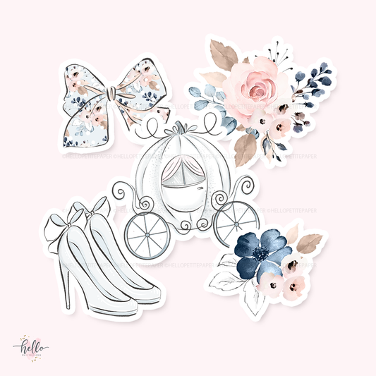 Cinderella Die-Cuts (set of 5)