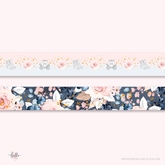 Cinderella - washi tape (silver foil)