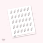Doodle icons (GLUCOSE) - planner stickers