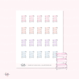 Doodle Icons (PLANNER CART) | hand-drawn planner stickers