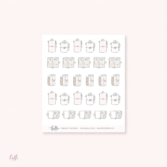Doodle Icons (TRAVELERS NOTEBOOK) | hand-drawn planner stickers