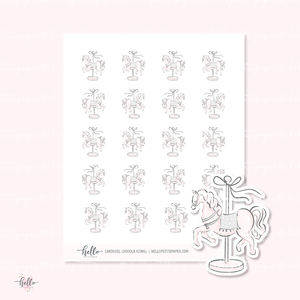 Doodle Icons (CAROUSEL) | hand-drawn planner stickers