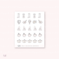 Doodle Icons (COOKING 2.0) | hand-drawn planner stickers