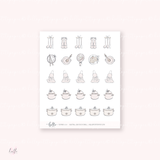 Doodle Icons (COOKING 2.0) | hand-drawn planner stickers