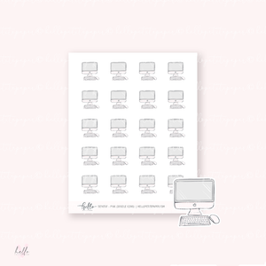Doodle Icons (DESKTOP) | hand-drawn planner stickers