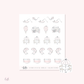 Doodle icons (OUTDOOR ACTIVITIES) - planner stickers
