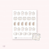 Doodle Icons (TRAVELERS NOTEBOOK) | hand-drawn planner stickers