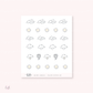 Doodle icons (WEATHER) - planner stickers