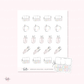 Doodle Icons (WATERCOLOR) | hand-drawn planner stickers
