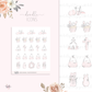 Doodle icons (EASTER) - planner stickers