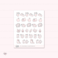 Doodle icons (FALL) - planner stickers