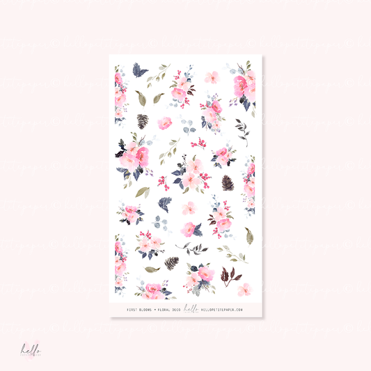 First Blooms - Kit deco, planner stickers