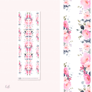 Floral trims |  First Blooms - deco planner stickers