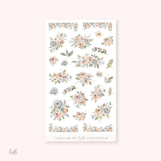 Flourish  - Kit deco, planner stickers